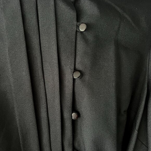 VINTAGE • Sherri Classic, black dress, unlined, sz 10/12 - Picture 6 of 6